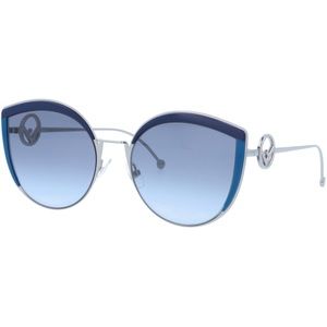 Fendi Sunglasses Blue Metal Frame